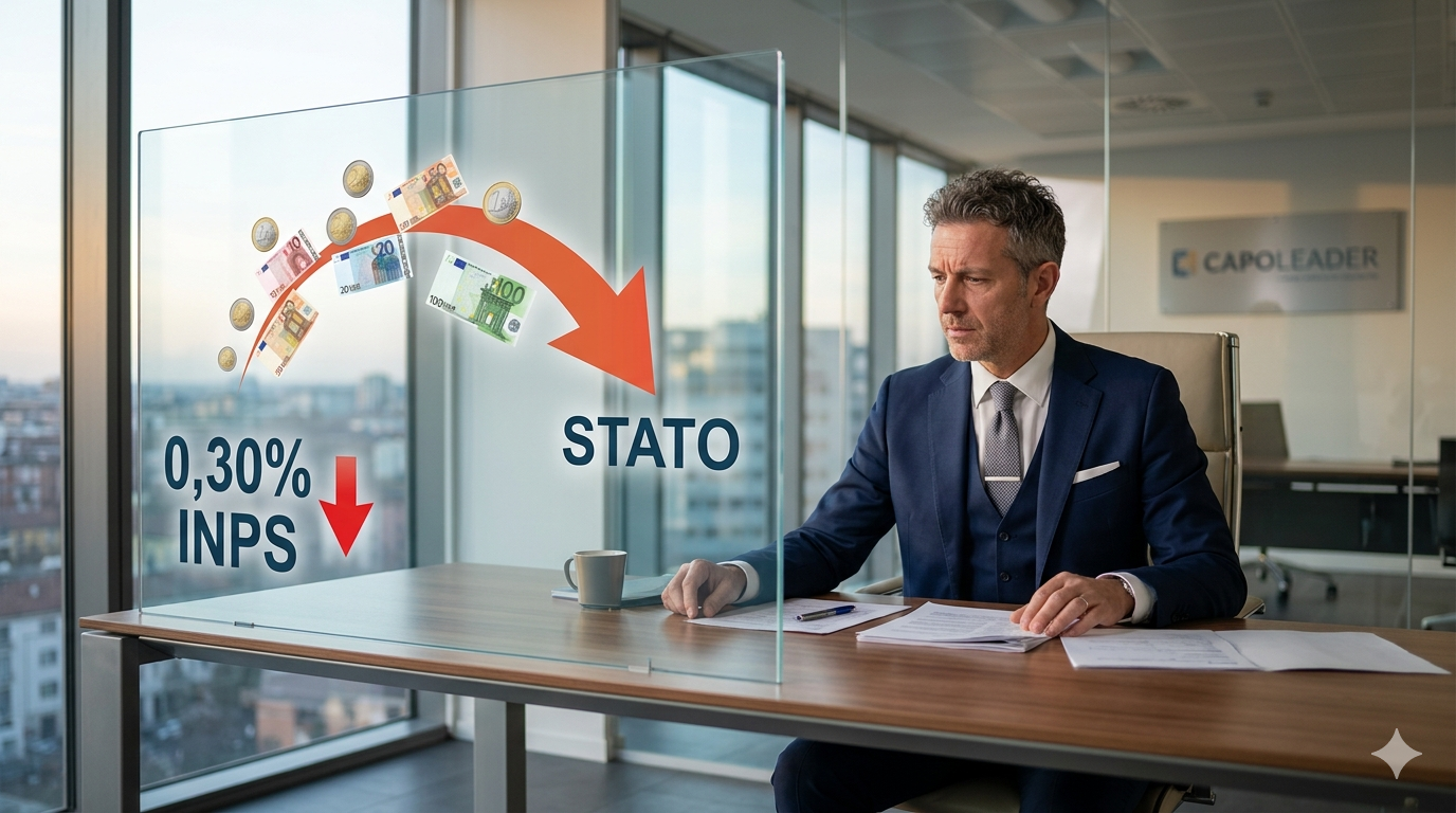 Manager aziendale che analizza le risorse perse senza fondi interprofessionali - CapoLeader